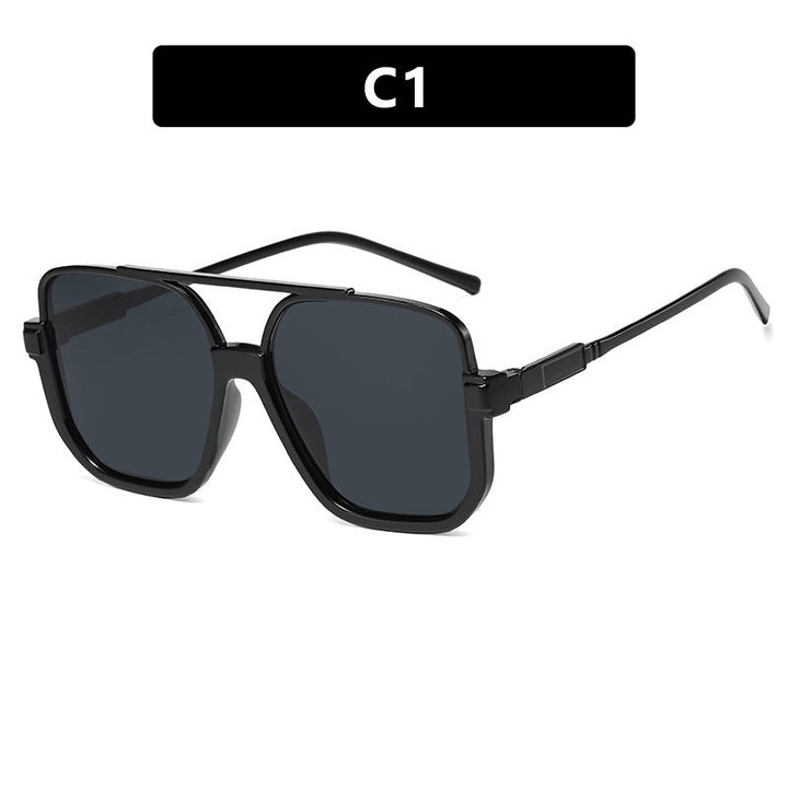 Women's trendy square sunglasses with transparent frame Kalsten