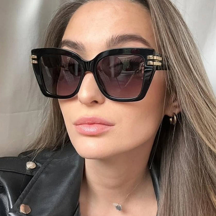 Women stylish oversized sunglasses with luxurious details Kalsten