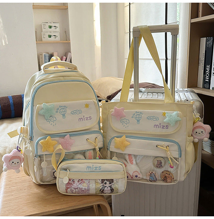 Whimsical Multi-Pocket Backpack Set Kalsten