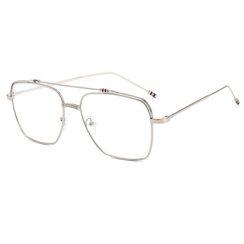 Ladies trendy curved glasses with narrow metal frame Kalsten