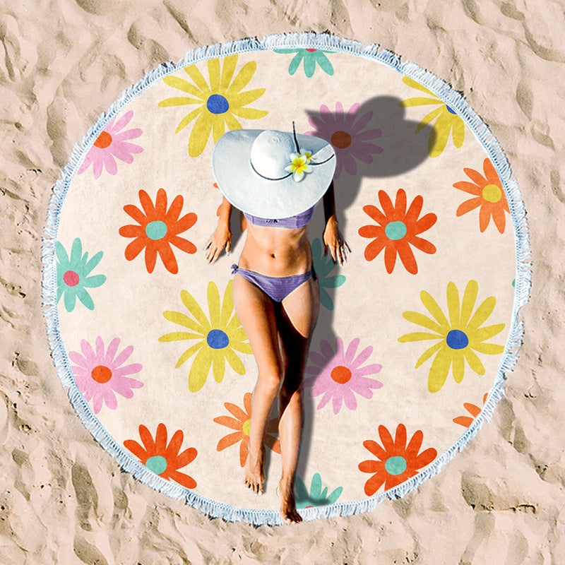 Rundstrand towel with unique sunset design Kalsten