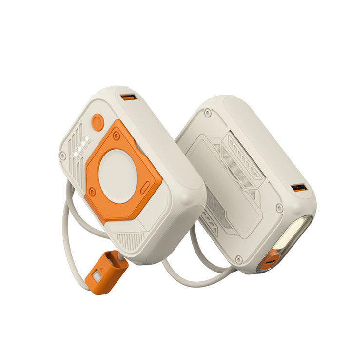 Portable power bank with multifunctional integrated charging cable Kalsten