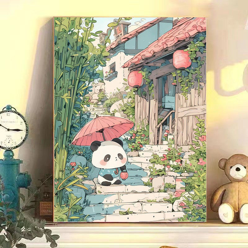 Playful Panda-Themed Wall Art Kalsten