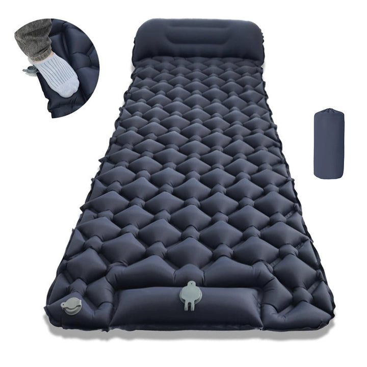 Air Mattress With Integrated Headrest And Comfortable Valve System Kalsten