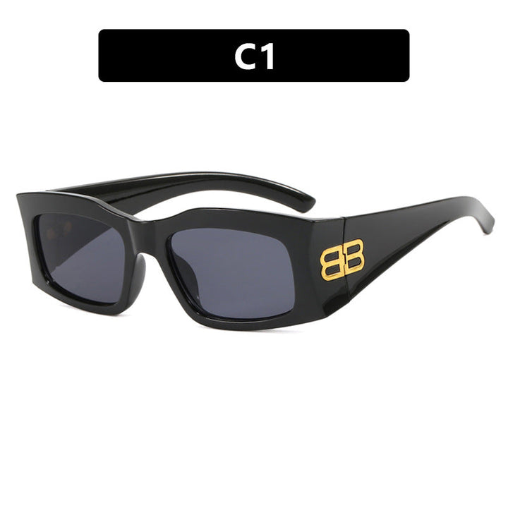 Women's fashionable sunglasses with angular frame and polarized lenses Kalsten