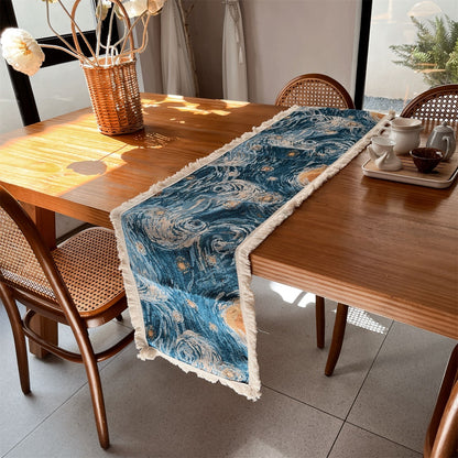Decorative Van Gogh Inspired Table Runner