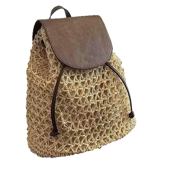 Handcrafted backpack bag made of natural material Kalsten