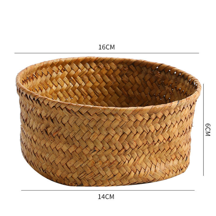 Handmade Natural Fiber Storage Basket Kalsten