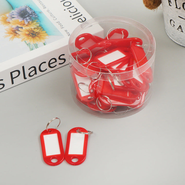 Unisex Labels Keychain with Writable Area Kalsten