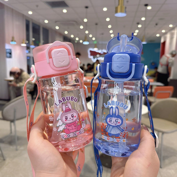 Women's Child-Safe Water Bottle with Practical Silicone Strap Kalsten