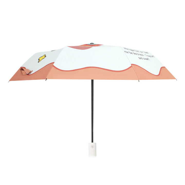Women's Folding Umbrella with Cute Animal Design Kalsten