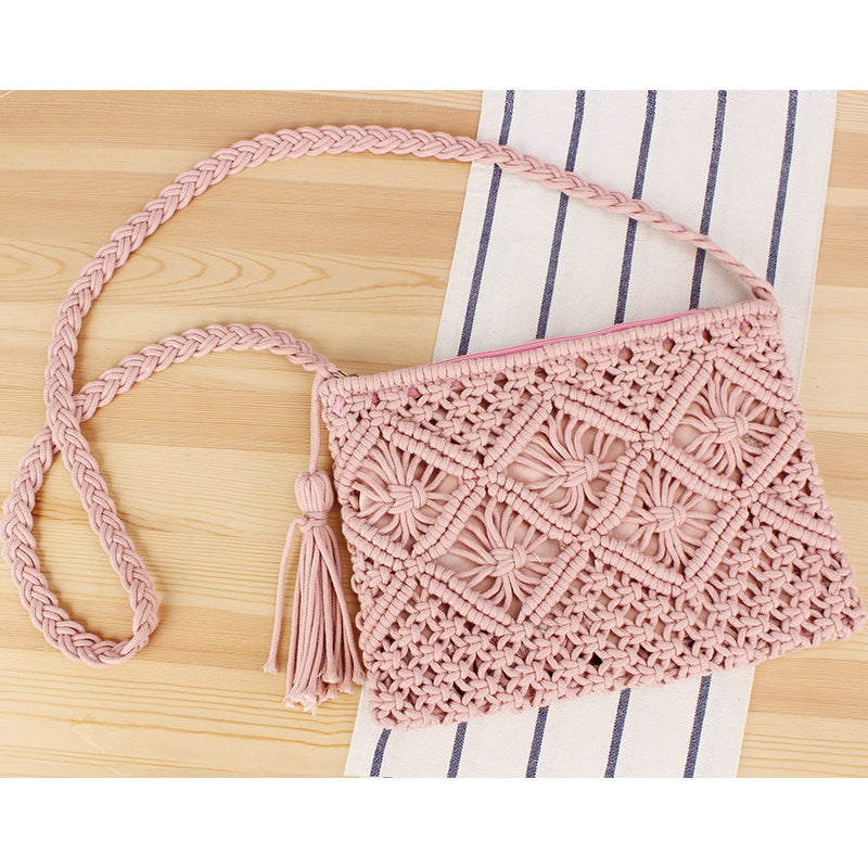 Hand-manipulated Macramé Crossbody Bag Kalsten