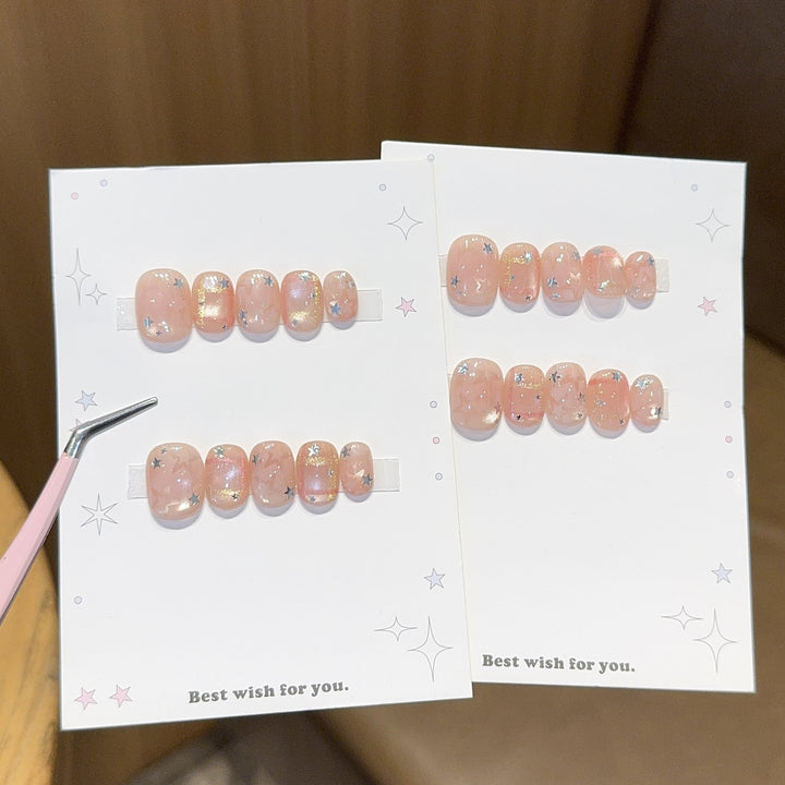 Glamorous artificial nail tips with star design Kalsten