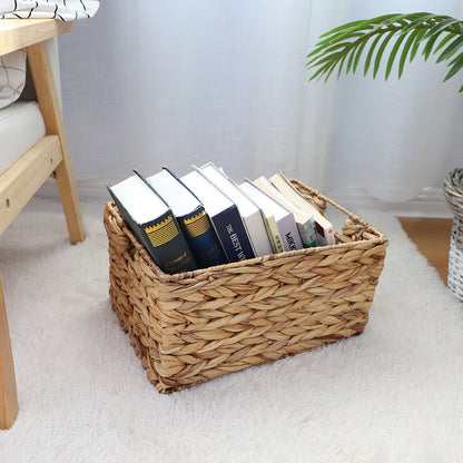 Handcrafted Storage Box Made of Braided Natural Material Acalora