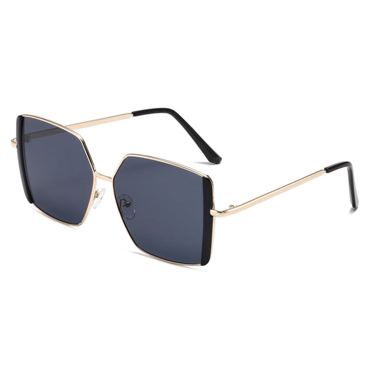 Women's Geometric Sunglasses with Luxurious Metal Frame Kalsten