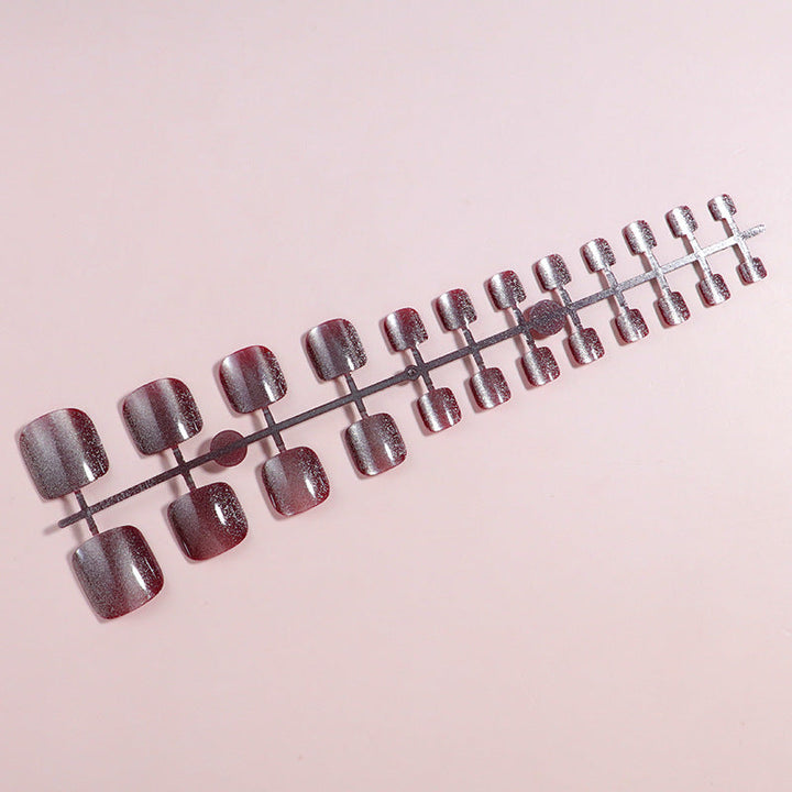 Glittering Press-On Toe Nail Set Kalsten
