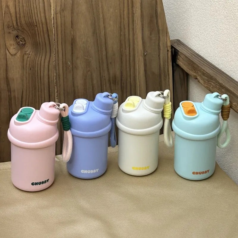 Women's Sporty Water Bottle with Practical Carrying Strap Kalsten