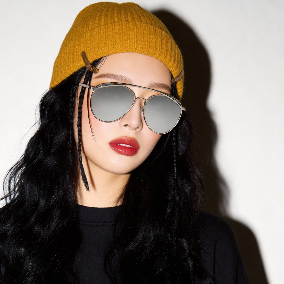Women's Aviator Sunglasses with Elegant Metal Frame Kalsten