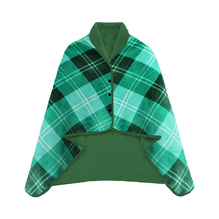 Women Elegant and Comfortable Fleece Poncho Blanket Kalsten