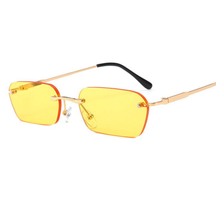 Women's fashionable rectangular sunglasses with luxurious metal frame Kalsten