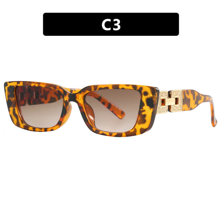 Women's trendy oversized sunglasses with unique leopard print Kalsten