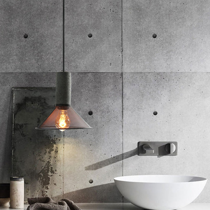 Modern Iron Grey Hanging Light Pendant Lampshade | Kalsten