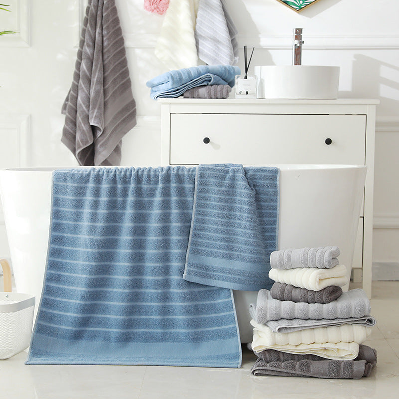 Terry Bath Towel with Elegant Stripes Kalsten