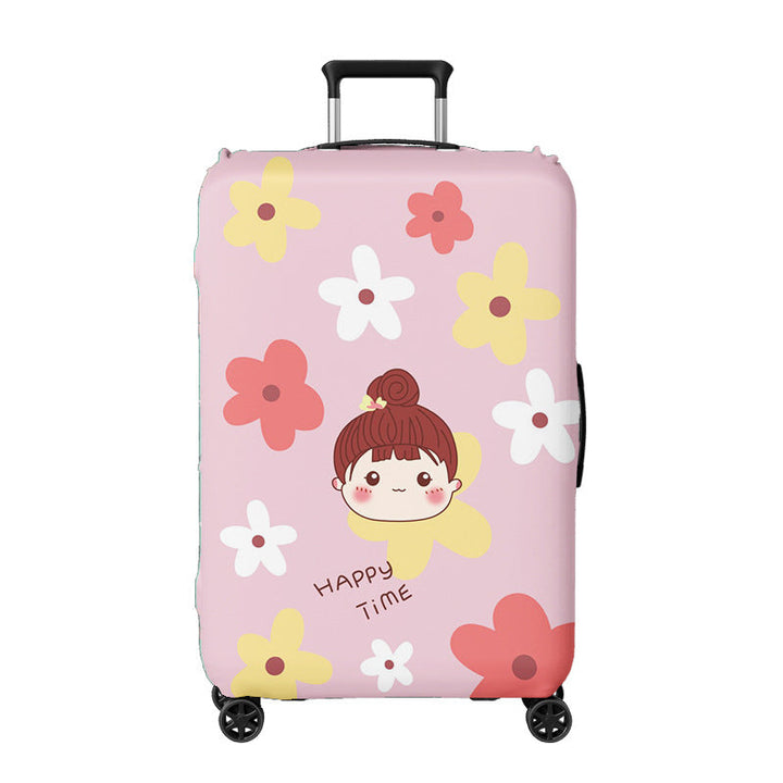 Ladies suitcase cover with creative illustration design Kalsten