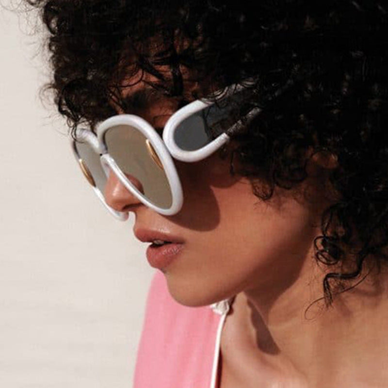 Women extravagant sunglasses in creative design Kalsten