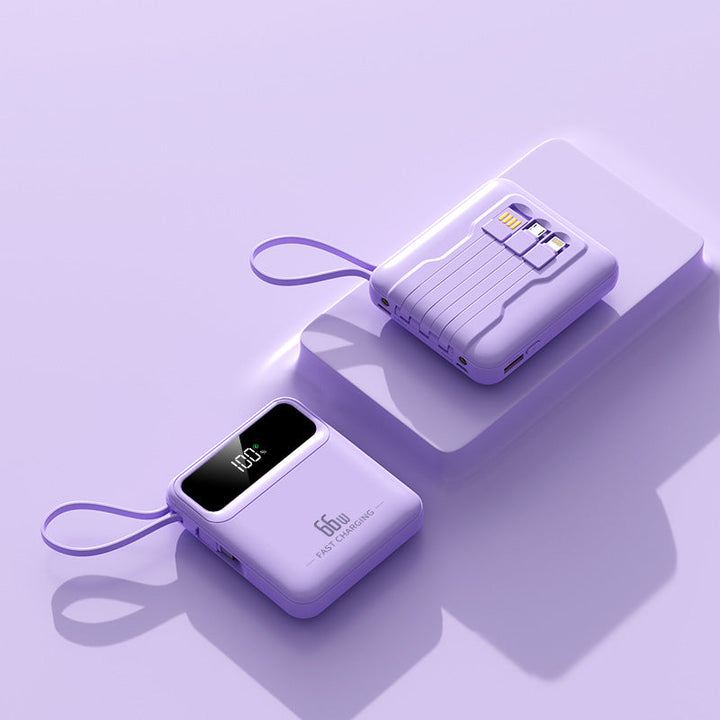 Compact power bank with fast charging function and digital charging status Kalsten