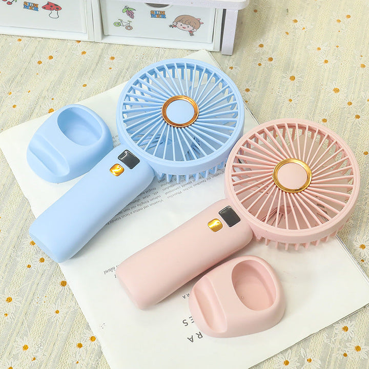 Ladies Portable USB Handheld Fan with Digital Speed Control Kalsten