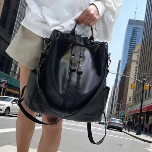 Stylish Leather Backpack Kalsten