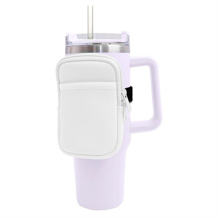 Unisex cup holder with practical pocket Kalsten