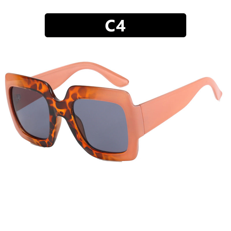 Women's oversized sunglasses with square frames and UV protection Kalsten