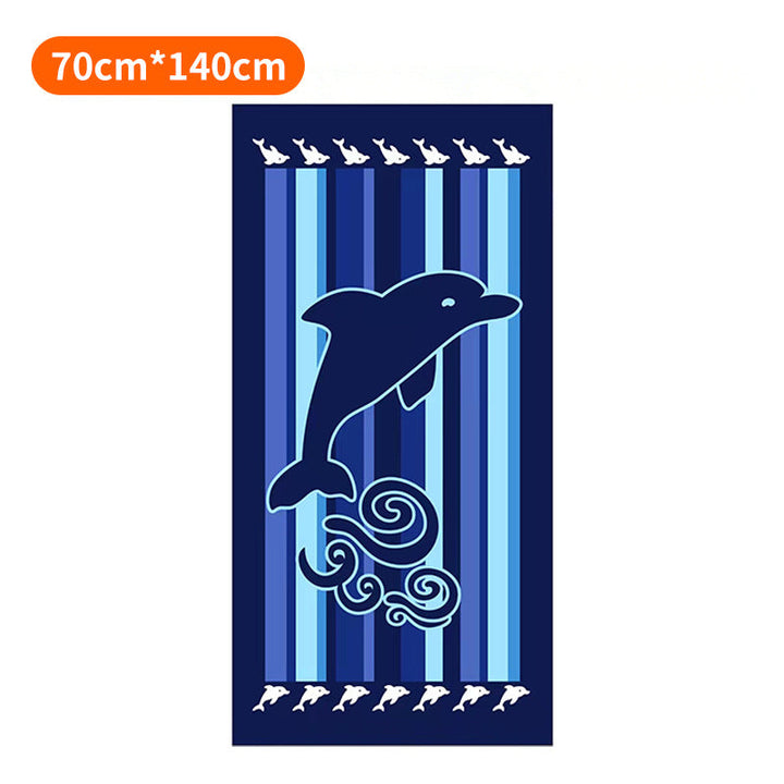 Beach towel with tropical flamingo pattern Kalsten