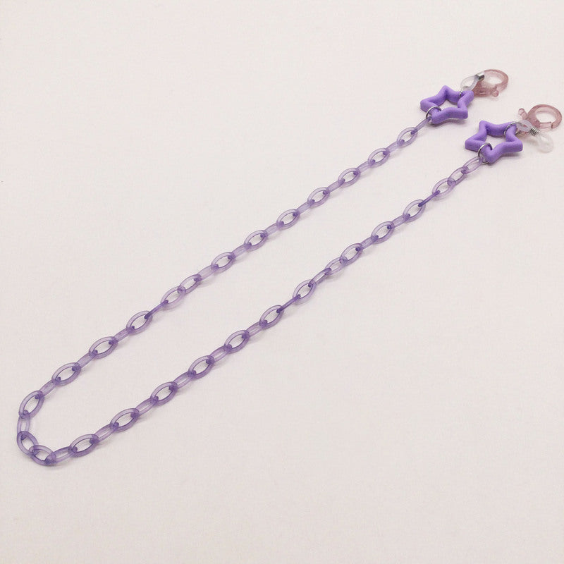 Fashionable glasses holder chain with star pendants Kalsten