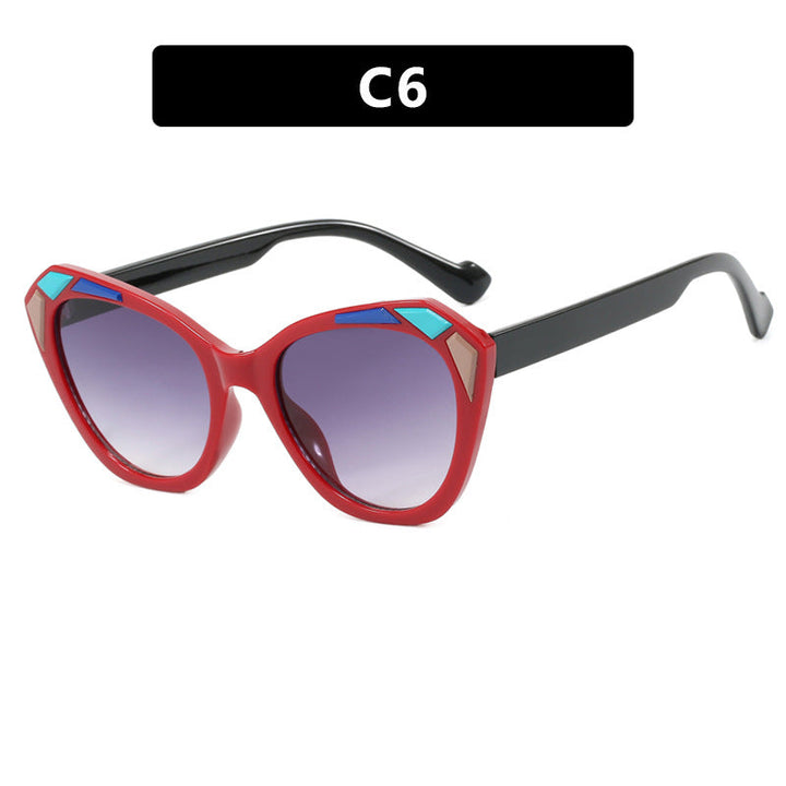 Ladies Cat Eye Sunglasses with Fashionable Details Kalsten