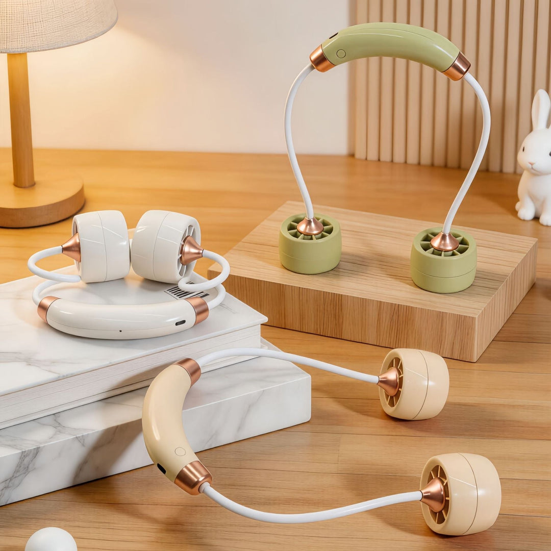 Portable Neck Fan with Flexible Design and USB Connection Kalsten