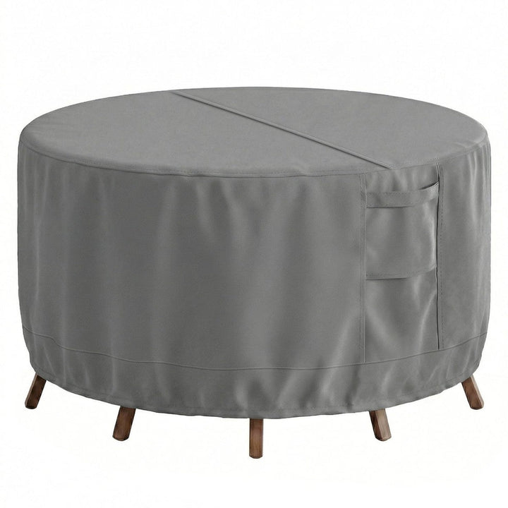 Protective cover for round garden tables with breathable material Kalsten