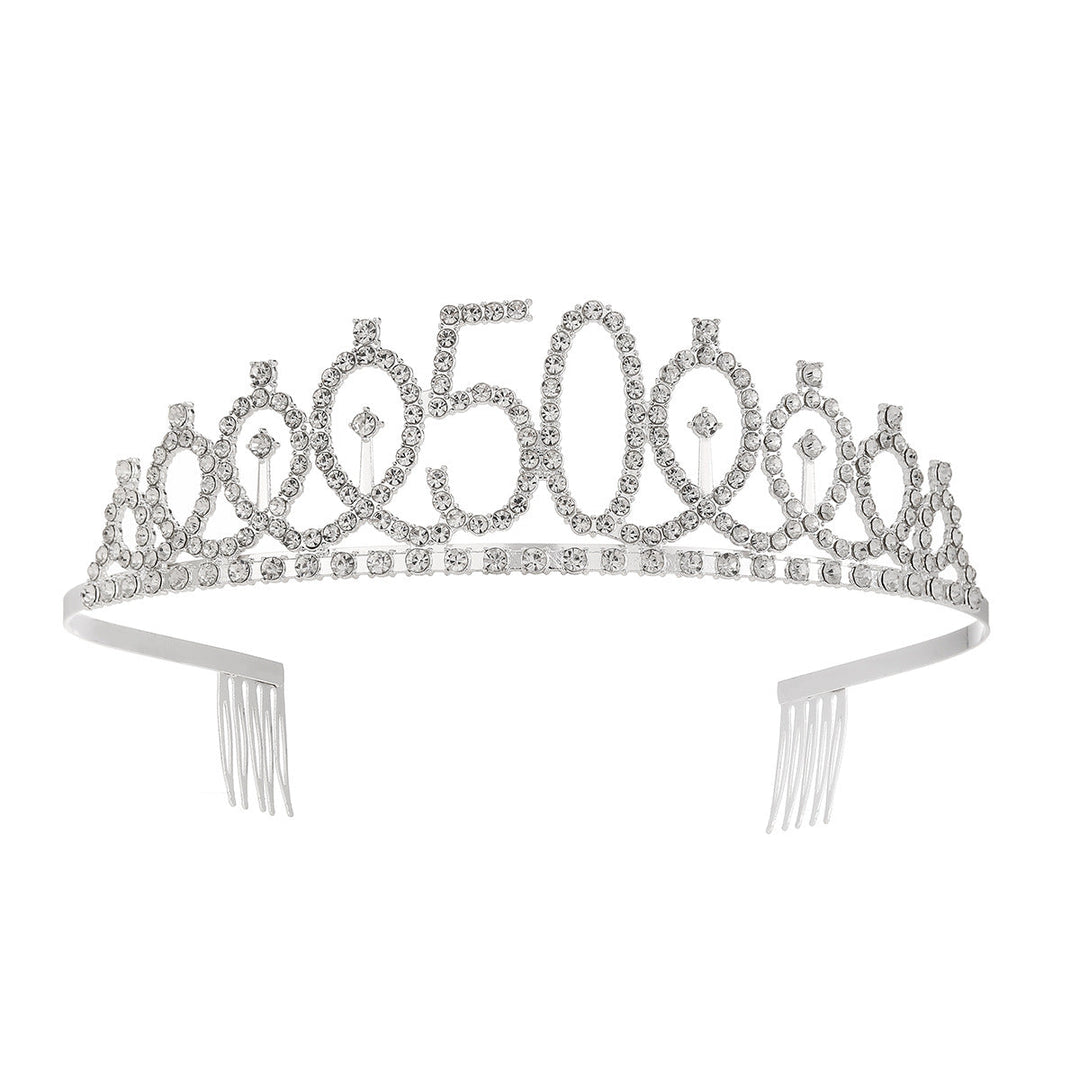 Women's Crystal-Embellished Tiara with Elegant Design Kalsten