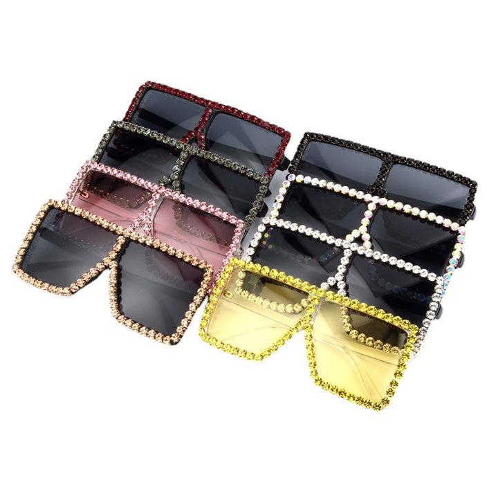 Women's oversized sunglasses with sparkly crystal frame Kalsten