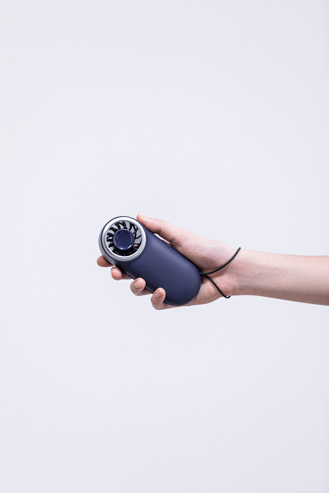 Unisex nan compact rechargeable handheld fan with ergonomic grip and carrying strap Kalsten