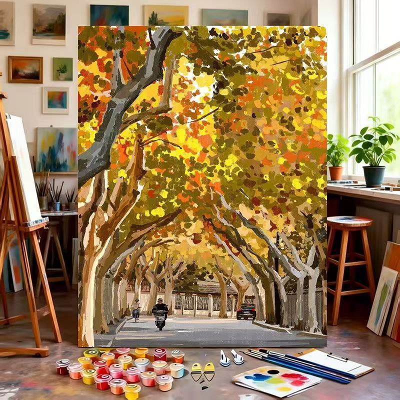 Artistic Landscape Canvas Painting Kit Kalsten