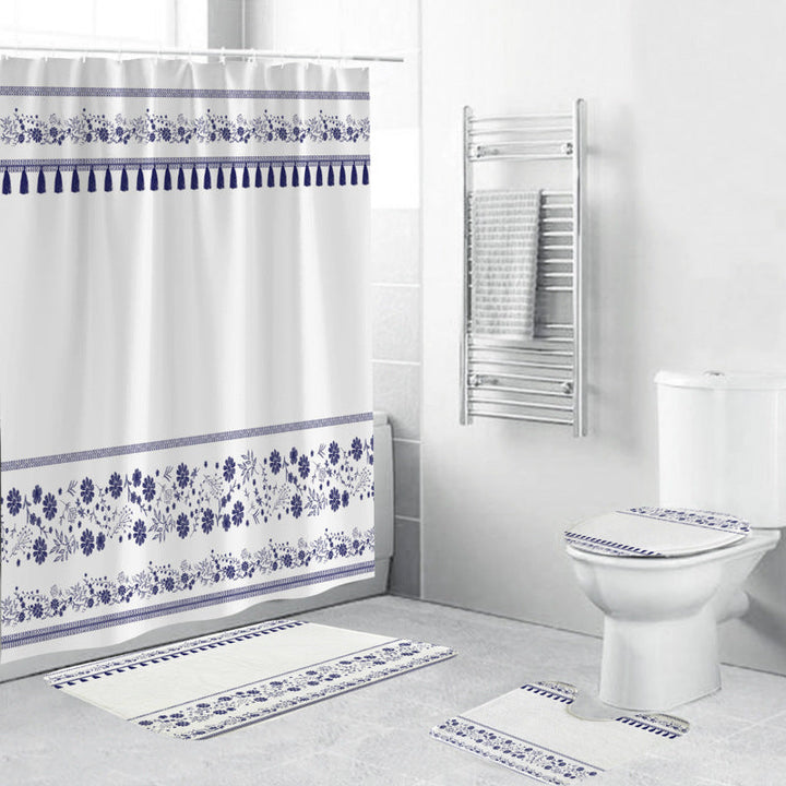 Floral-Patterned Bathroom Accessory Set Kalsten