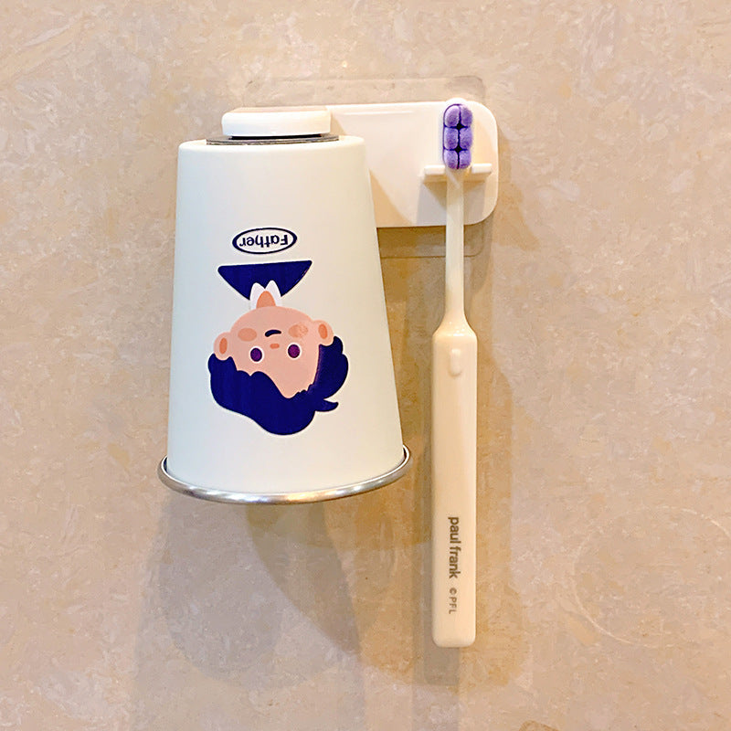 Wall-mounted toothbrush holder with playful design Kalsten