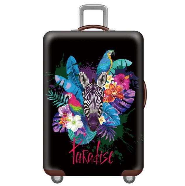 Unisex stretchable suitcase cover with cute alpaca design, elastic protective cover for hard-shell and fabric suitcases Kalsten
