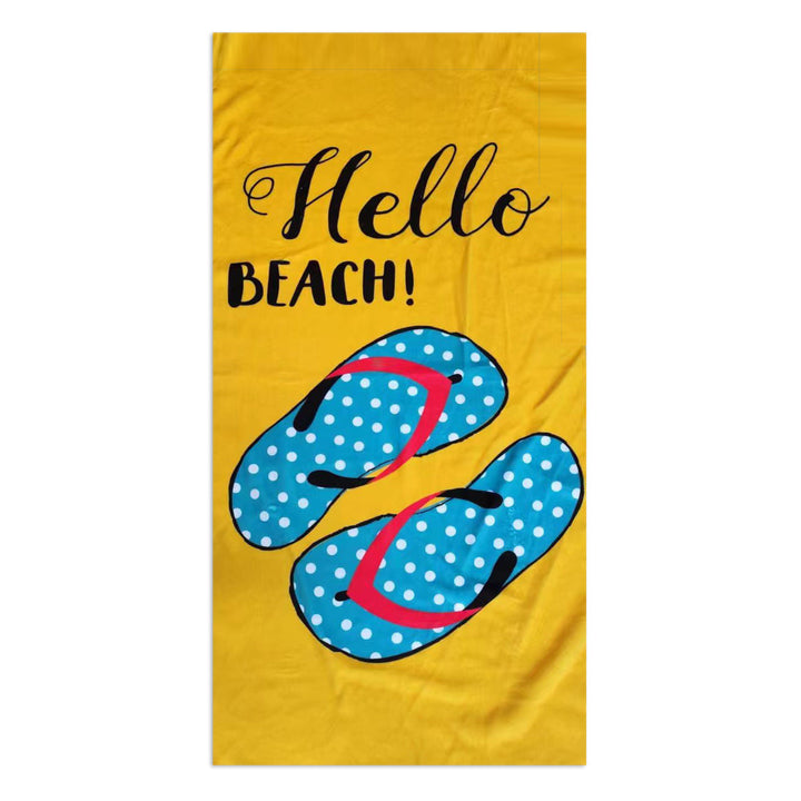 Beach towel with stylish palm motif Kalsten
