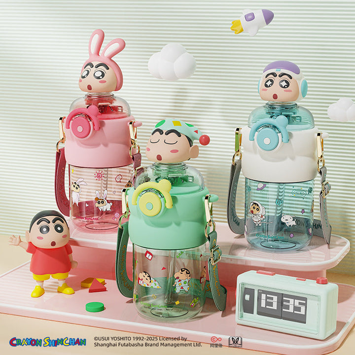 Ladies drinking bottle with interactive character lid Kalsten