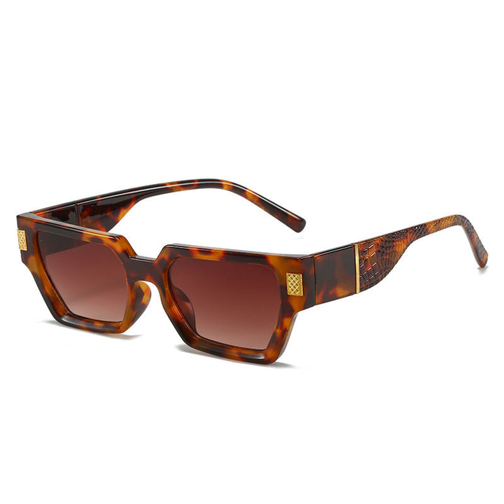 Ladies fashionable sunglasses with unique geometric frame and luxurious details Kalsten
