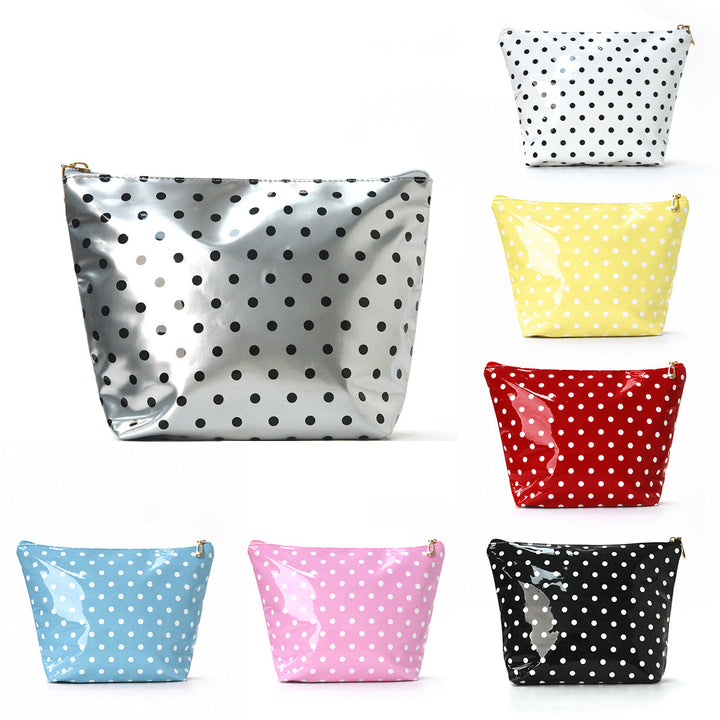 Water-repellent cosmetic bag with polka dot design Kalsten